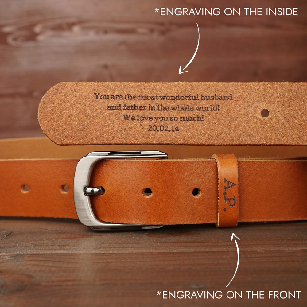 Engraved belts best sale